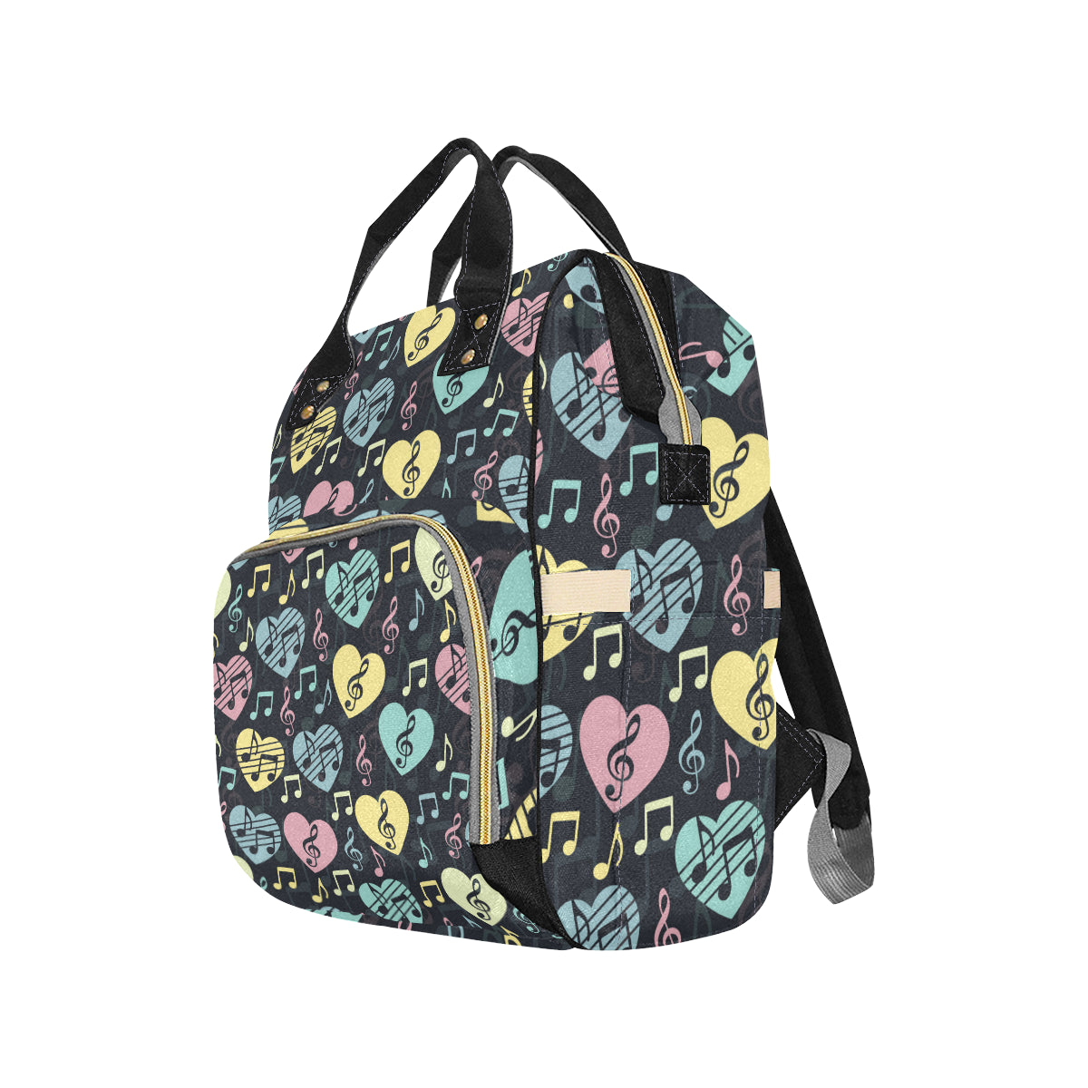 Music note Pattern Print Design A03 Diaper Bag Backpack