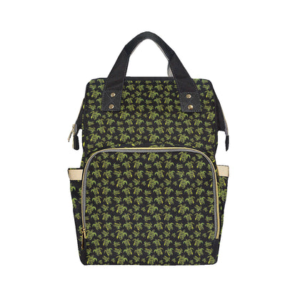 Green Tribal Turtle Polynesian Themed Diaper Bag Backpack