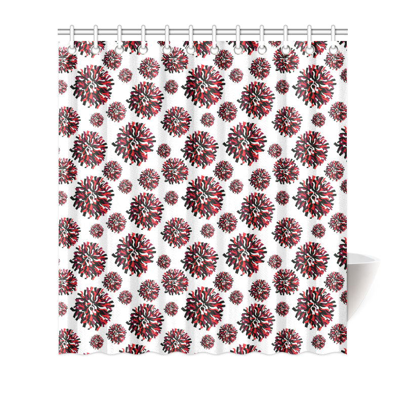 Cheerleader Pattern Print Design 01 Shower Curtain