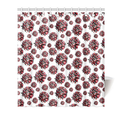 Cheerleader Pattern Print Design 01 Shower Curtain