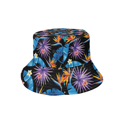 Tropical Flower Pattern Print Design TF018 Unisex Bucket Hat