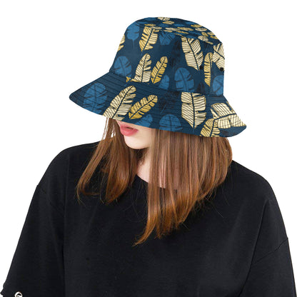 Banana Leaf Pattern Print Design BL09 Unisex Bucket Hat