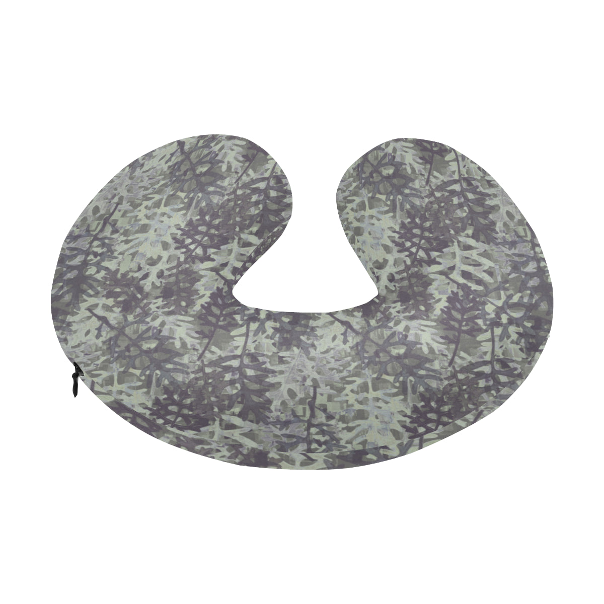 Camouflage Fern Pattern Print Design 05 U-Shaped Travel Neck Pillow