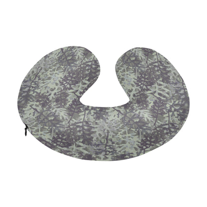 Camouflage Fern Pattern Print Design 05 U-Shaped Travel Neck Pillow