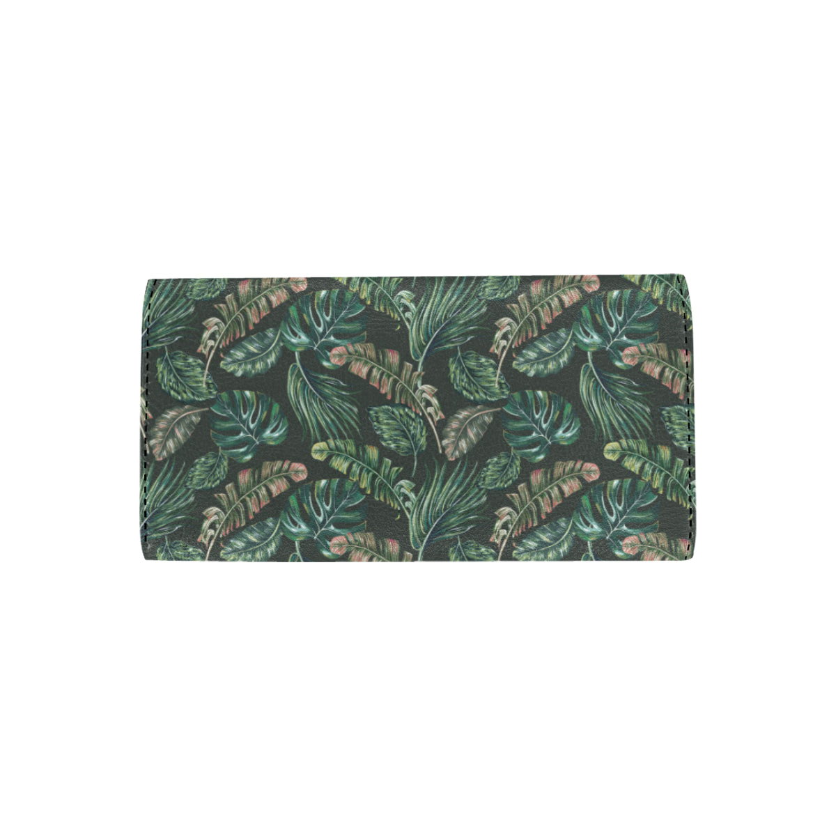 Banana Leaf Pattern Print Design 05 Women's Trifold Wallet