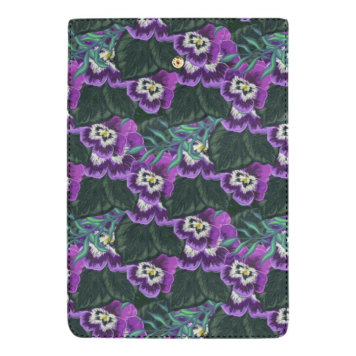 Pansy Pattern Print Design PS07 Women's Trifold Wallet