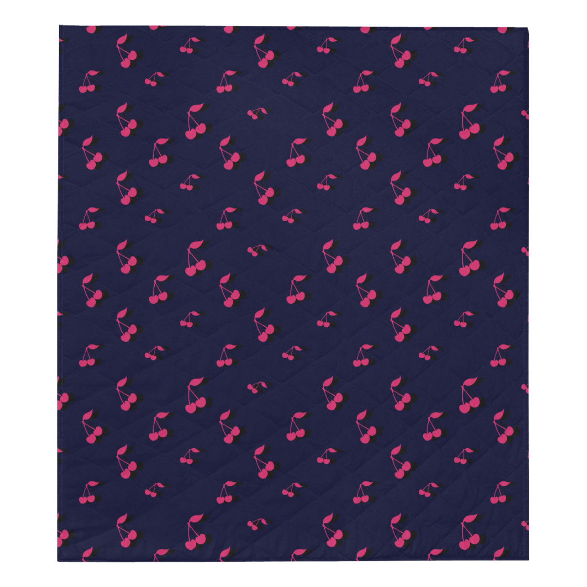 Cherry Pattern Print Design 02 Premium Quilt