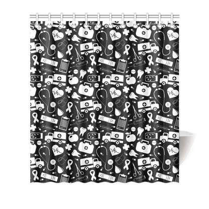 Medical Pattern Print Design 01 Shower Curtain