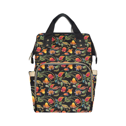Tulip Boho Pattern Print Design TP09 Diaper Bag Backpack