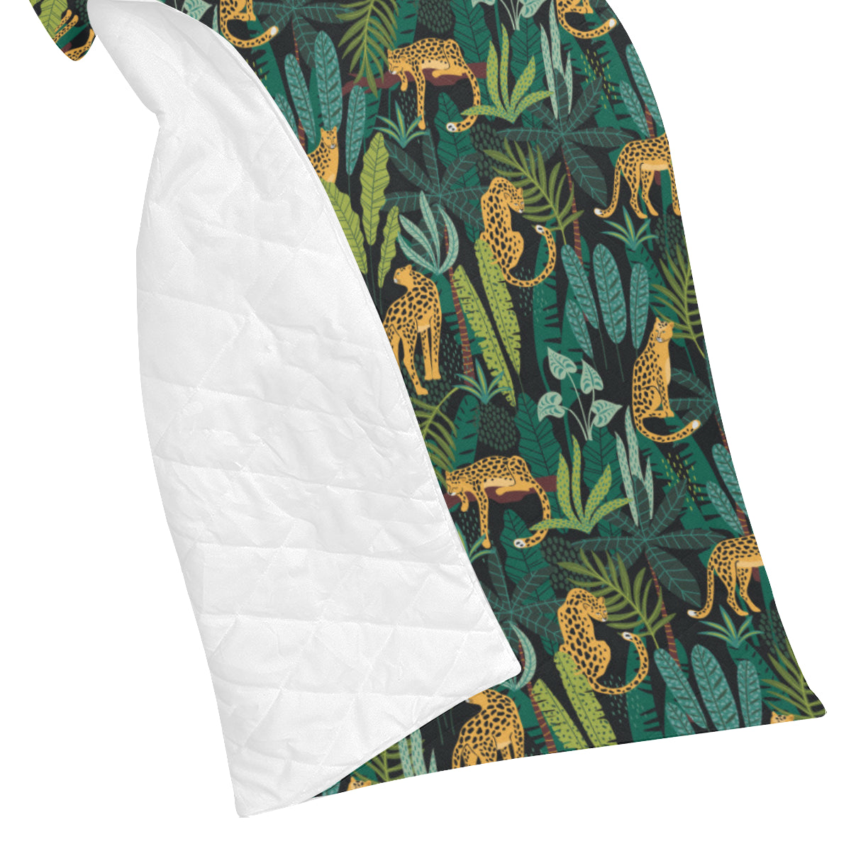 Jaguar Jungle Pattern Print Design 03 Premium Quilt
