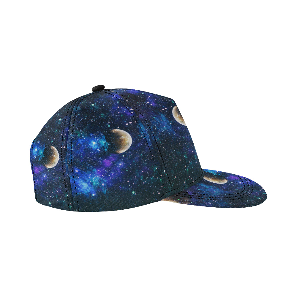Galaxy Stardust Planet Space Print Snapback Cap