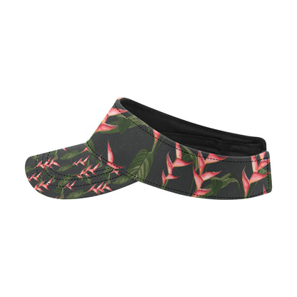 Heliconia Pattern Print Design HL07 Unisex Sun Visor
