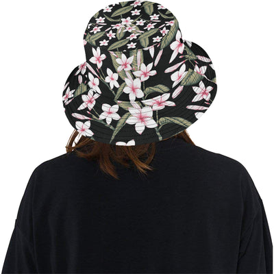 Plumeria Pattern Print Design PM021 Unisex Bucket Hat