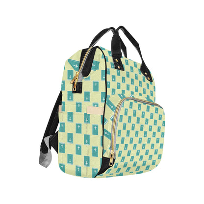 Bible Pattern Print Design 04 Diaper Bag Backpack