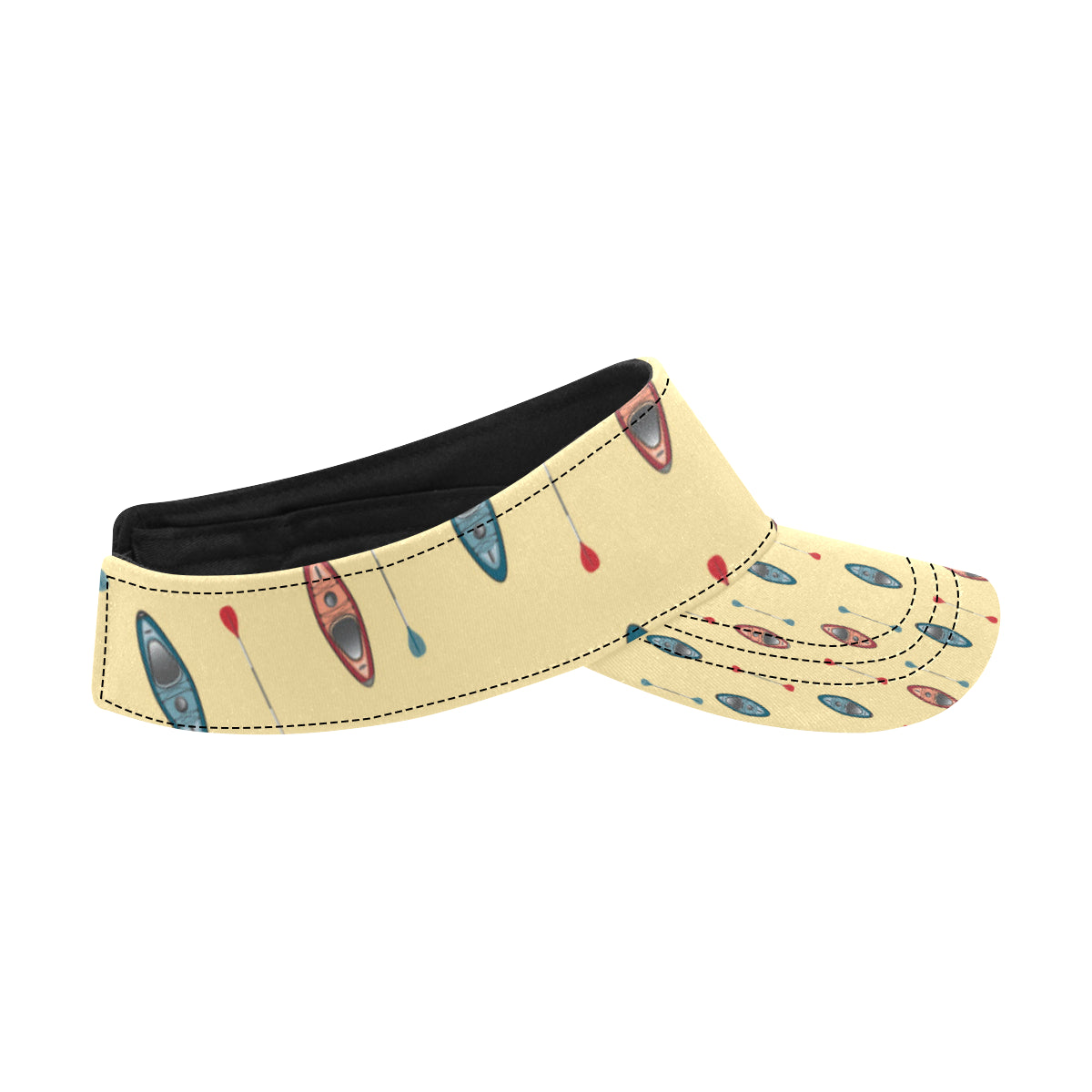 Kayak Pattern Print Design 02 Unisex Sun Visor