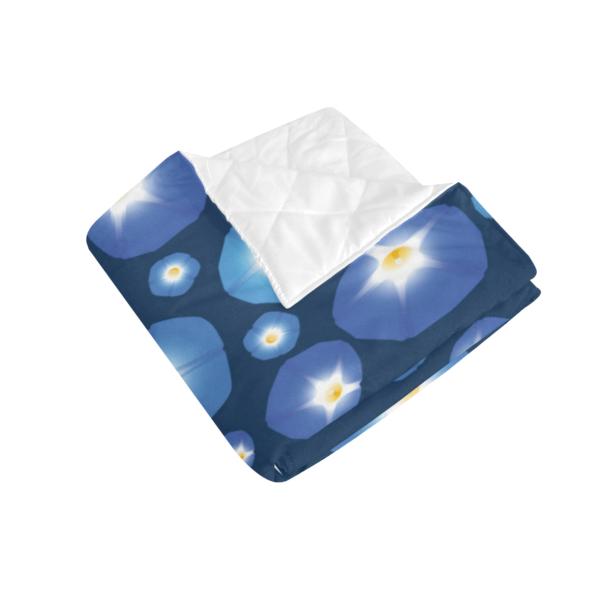 Morning Glory Pattern Print Design 02 Premium Quilt