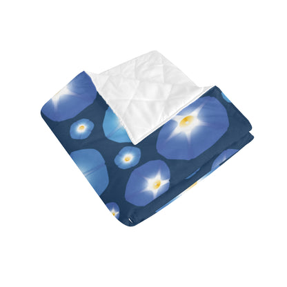 Morning Glory Pattern Print Design 02 Premium Quilt