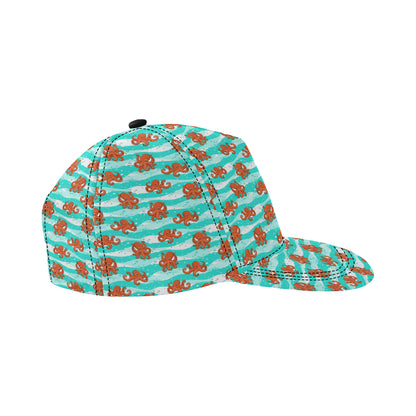 Octopus Cute Design Print Themed Snapback Cap