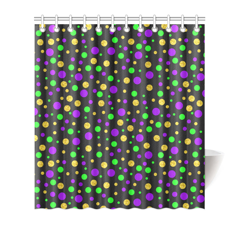 Mardi Gras Pattern Print Design 07 Shower Curtain