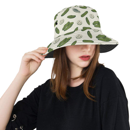 Cucumber Pattern Print Design CC05 Unisex Bucket Hat