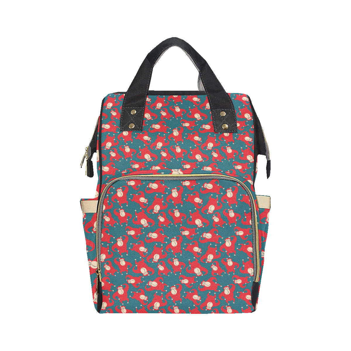 Chimpanzee Pattern Print Design 04 Diaper Bag Backpack