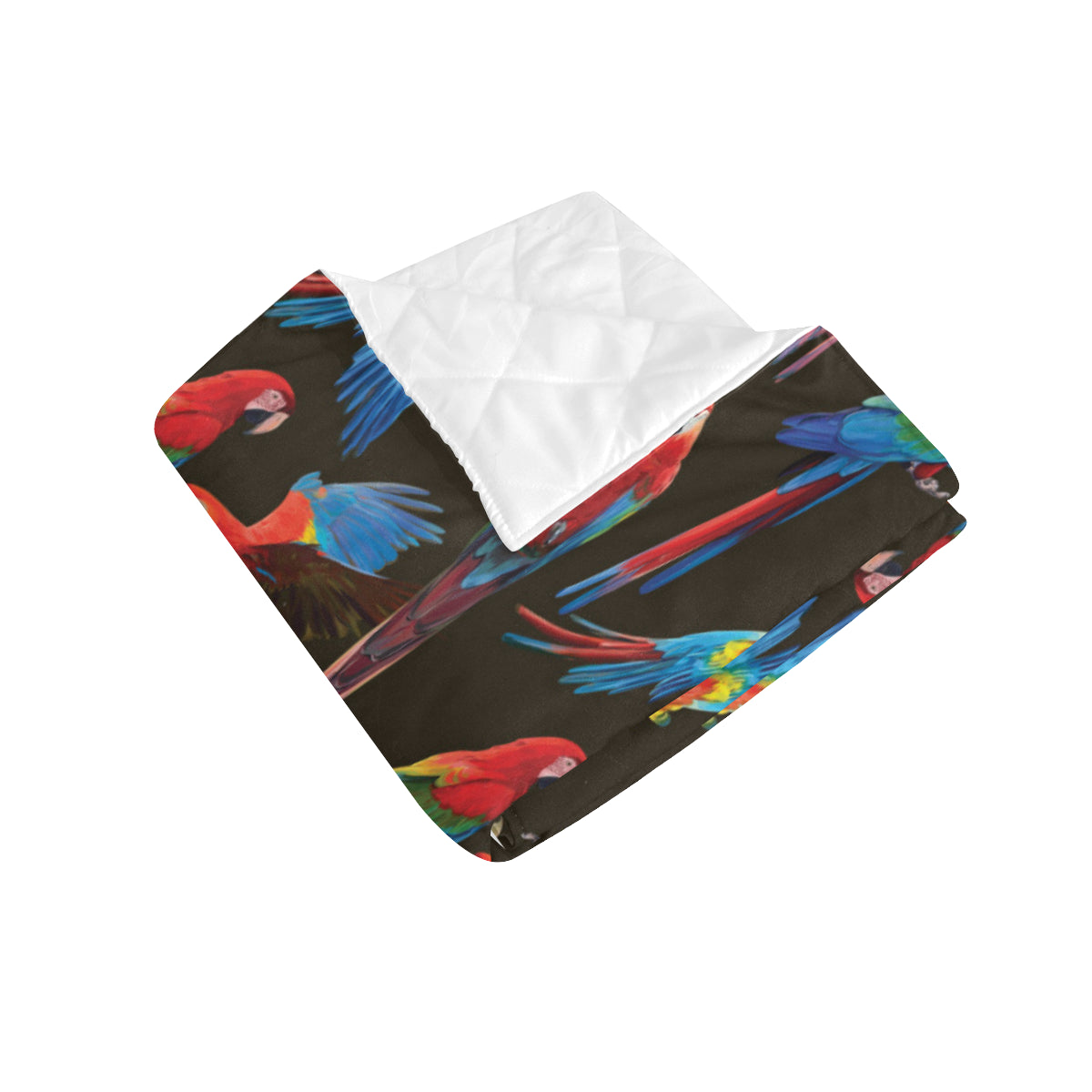 Macaw Pattern Print Design 04 Premium Quilt
