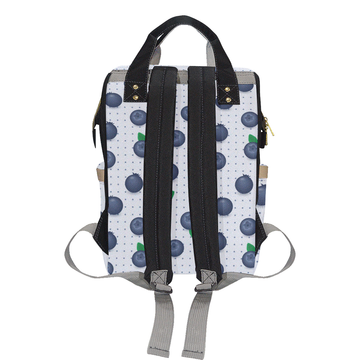 Blueberry Pattern Print Design BB02 Diaper Bag Backpack