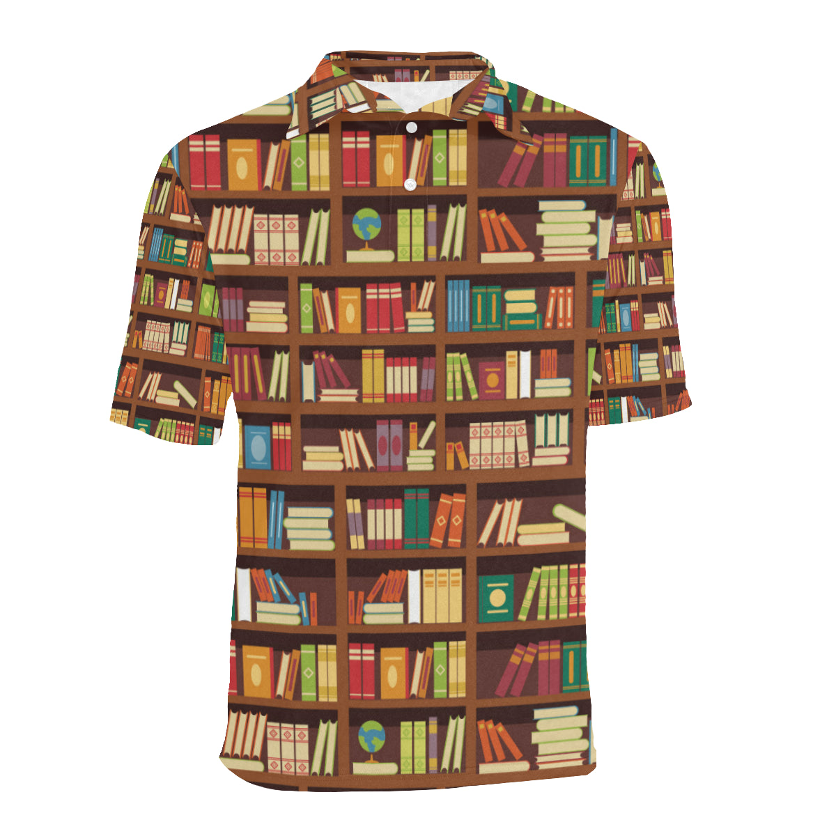 Book Pattern Print Design 06 Men Polo Shirt