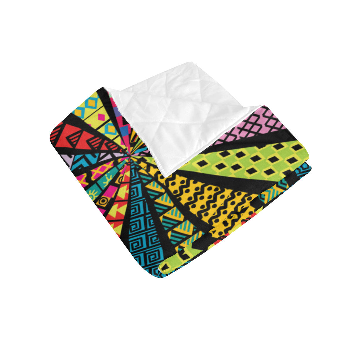 Kaleidoscope Pattern Print Design 05 Premium Quilt