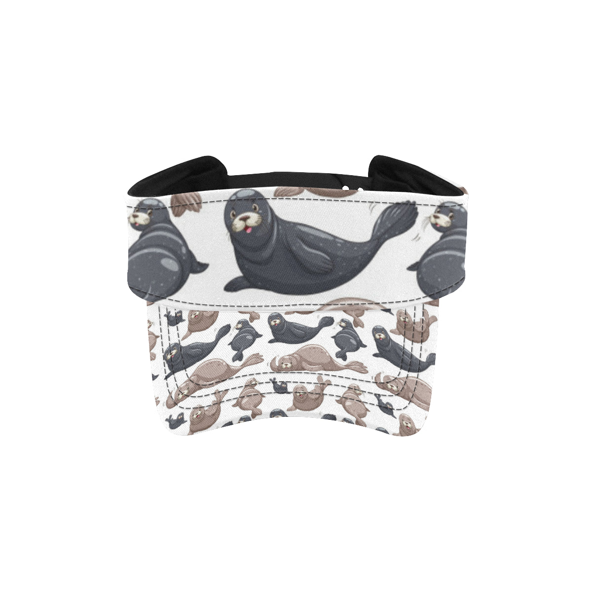 Sea Lion Pattern Print Design 02 Unisex Sun Visor