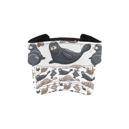 Sea Lion Pattern Print Design 02 Unisex Sun Visor