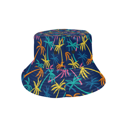 Palm Tree Pattern Print Design PT013 Unisex Bucket Hat