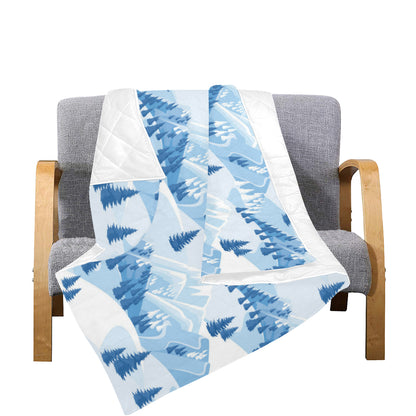 Mountain Pattern Print Design 03 Premium Quilt