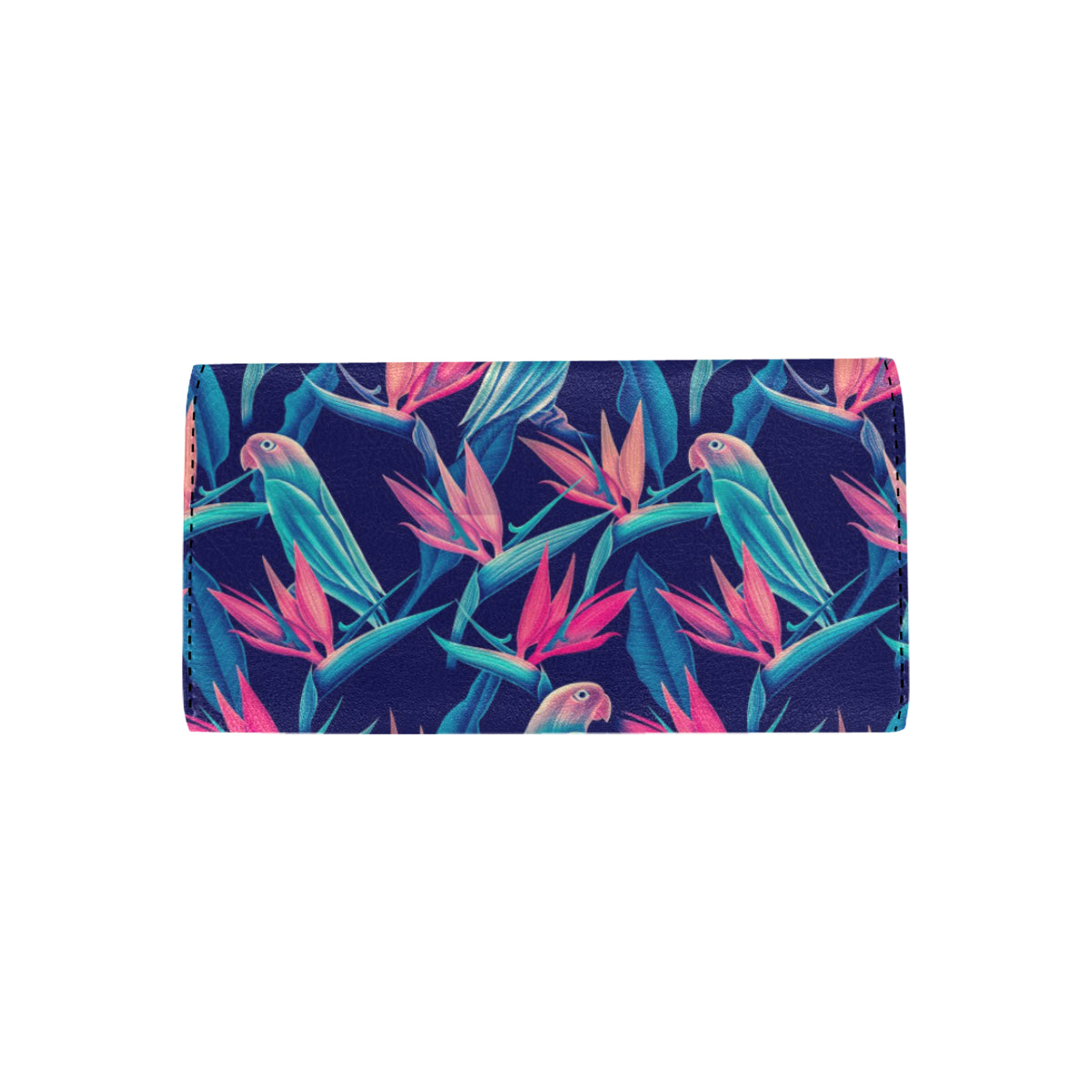 Tropical Flower Pattern Print Design TF024 Women's Trifold Wallet