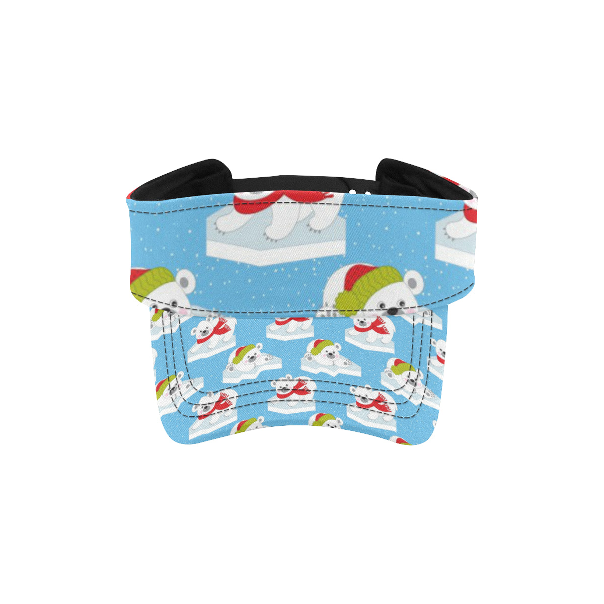 Polar Bear Pattern Print Design PB06 Unisex Sun Visor