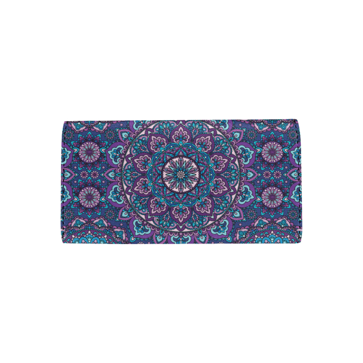 Medallion Pattern Print Design 05 Women's Trifold Wallet