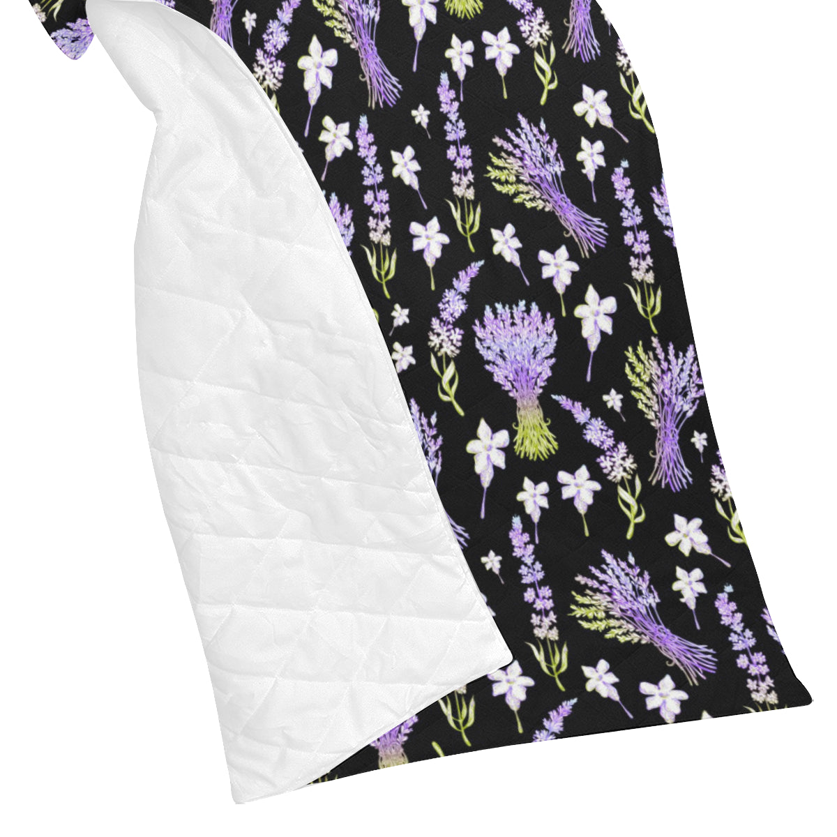 Lavender Pattern Print Design LV04 Premium Quilt
