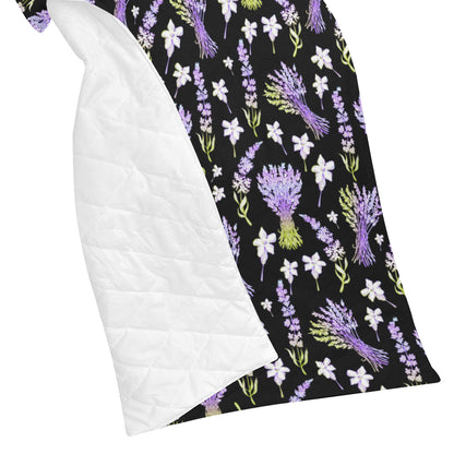 Lavender Pattern Print Design LV04 Premium Quilt