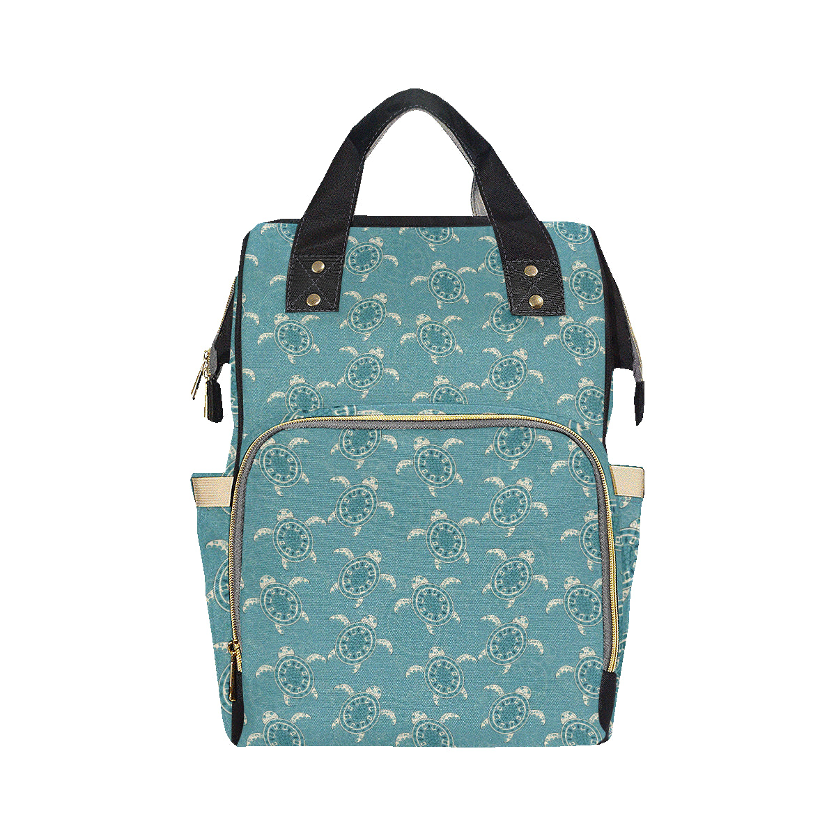 Sea Turtle Pattern Print Design T02 Diaper Bag Backpack