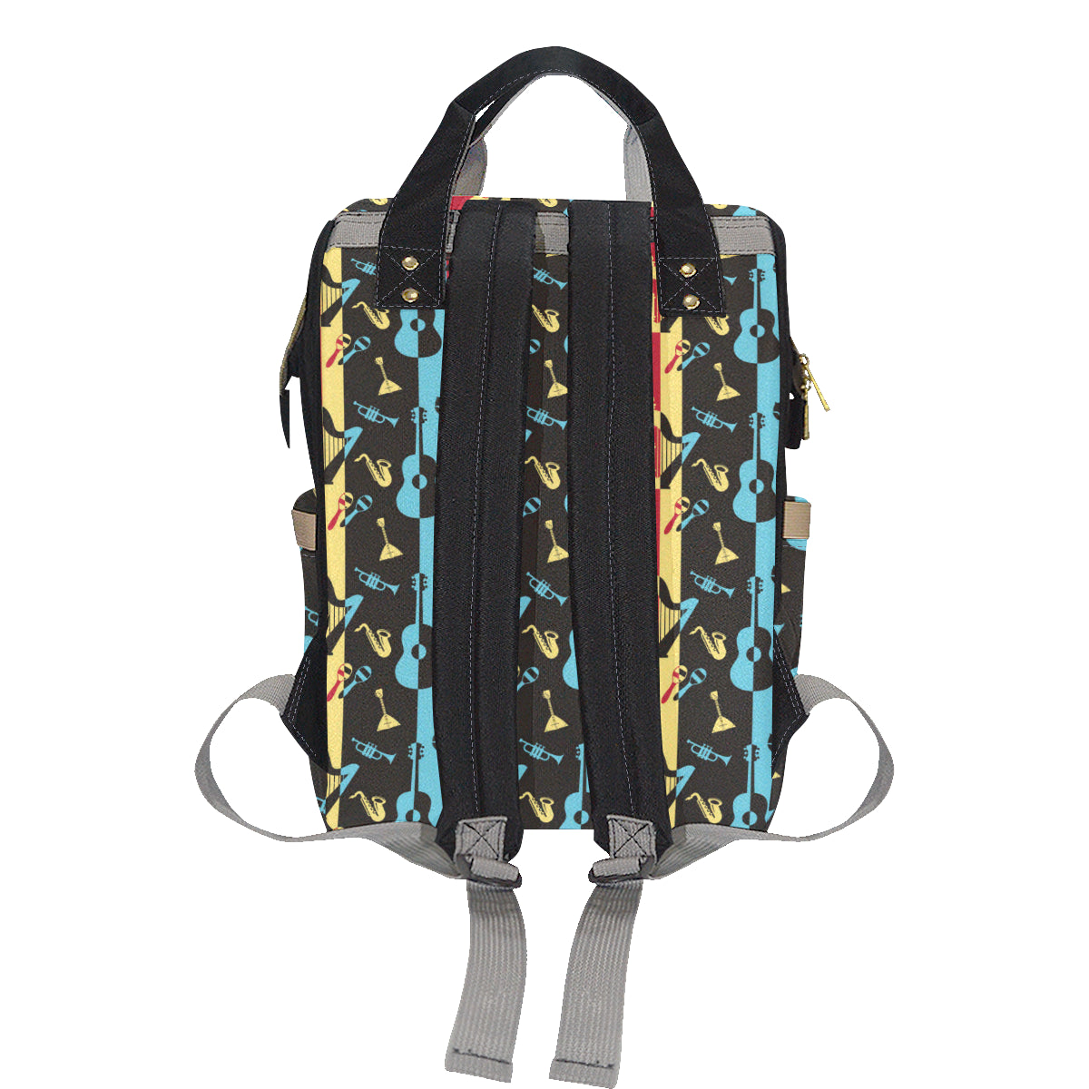 Jazz Pattern Print Design 02 Diaper Bag Backpack