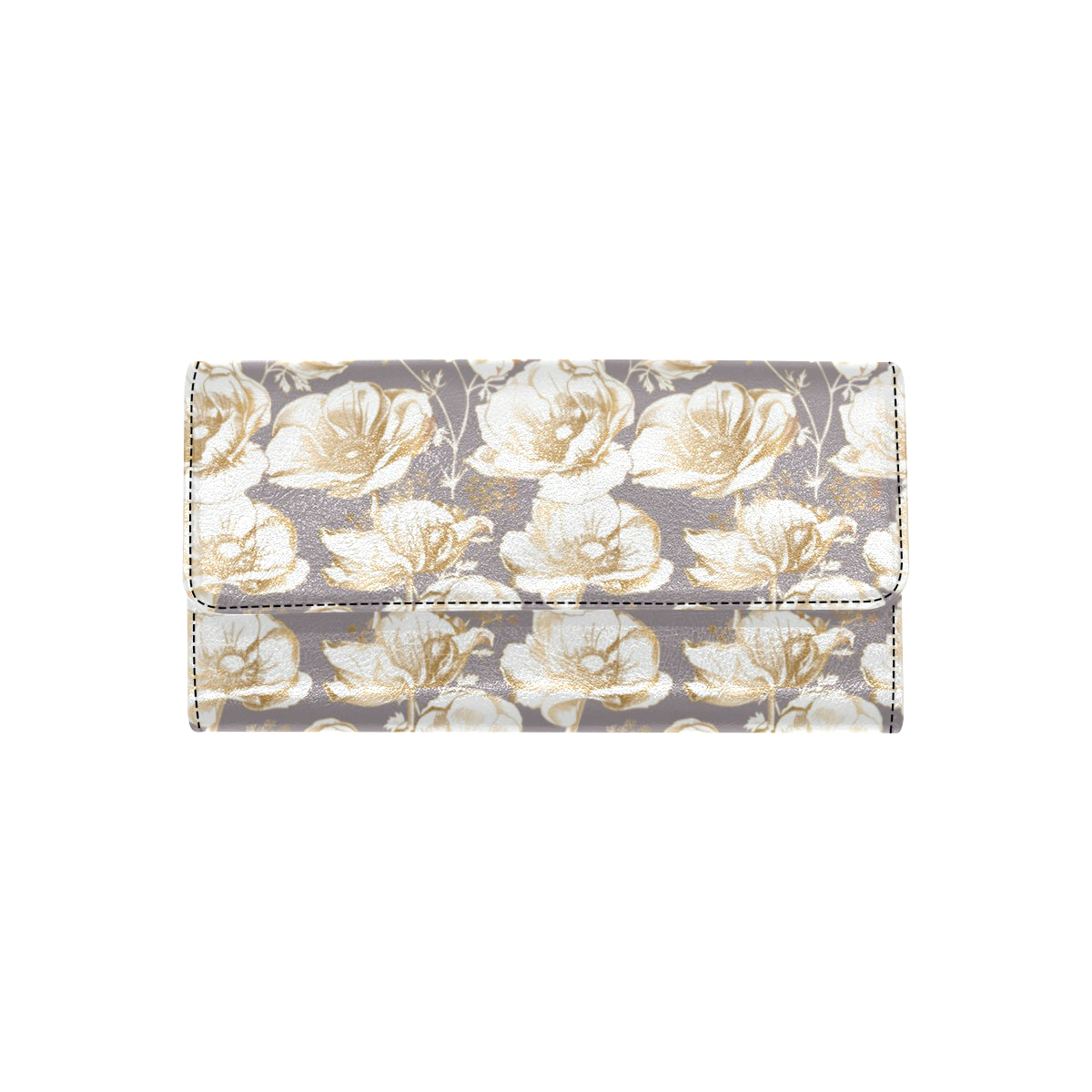 Anemone Pattern Print Design AM05 Women's Trifold Wallet