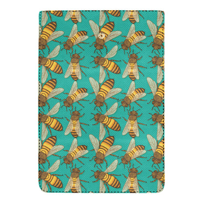 Bee Pattern Print Design BEE04 Women's Trifold Wallet
