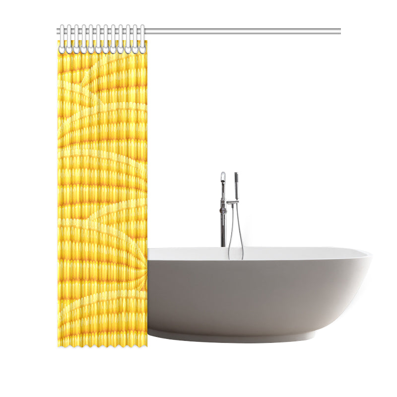 Agricultural Corn cob Pattern Shower Curtain