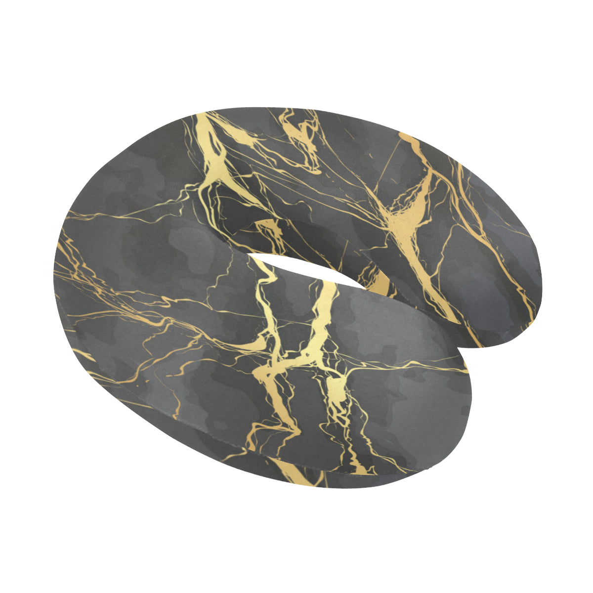 Marble Pattern Print Design 02 U-Shaped Travel Neck Pillow