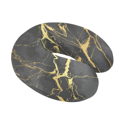 Marble Pattern Print Design 02 U-Shaped Travel Neck Pillow