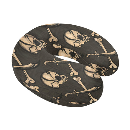 Pirate Pattern Print Design A03 U-Shaped Travel Neck Pillow
