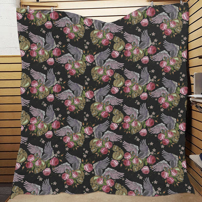 Angel Wings Pattern Print Design 06 Premium Quilt