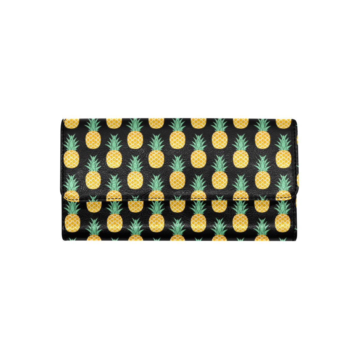 Pineapple Pattern Print Design A03 Women's Trifold Wallet