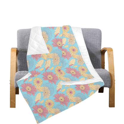 Gerberas Pattern Print Design GB04 Premium Quilt