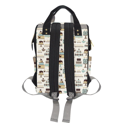 Cake Pattern Print Design 02 Diaper Bag Backpack
